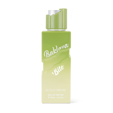 Gulf Orchid Baklava Bite Eau De Parfum Perfumes Gourmand Pistachio, Honey Cake, Peach, Milk Tonka, Vanilla, Sandalwood, Cedarwood, Caramel
