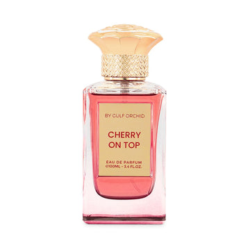 Gulf Orchid Cherry On Top Eau De Parfum Perfumes Oriental , Floral Cherry, Sweet Almond, Liquor, Edible Jasmine, Plus, Rose, Woody Patchouli, Peru Balsam, Sandalwood, Sweet, Tonka, Vetiver