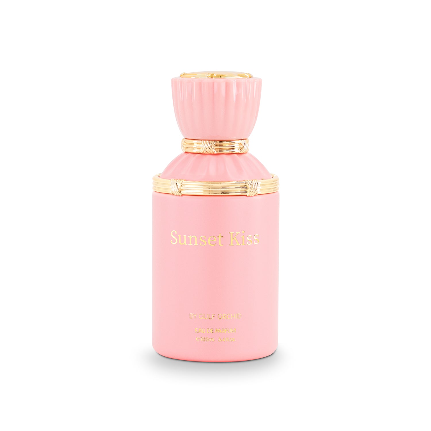 Gulf Orchid Sunset Kiss Eau De Parfum Perfumes Floral, Fruity Bergamot, Blackcurrant, Leafy, Pistachio, Pink Pepper Amber,  Sambac Jasmine, White Flower Creamy, Musk, Vanilla, Vetiver