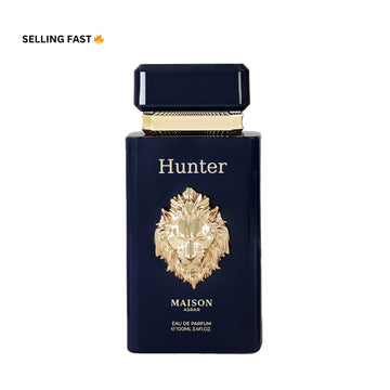 Maison Asrar Hunter Eau De Parfum Perfumes Fougere , Ambery Bergamot, Elemi, Lavender, Lemon, Pineapple Cedarwood, Geranium, Lily Of The Valley, Patchouli Caramel, Musk, Tonka, Vanilla