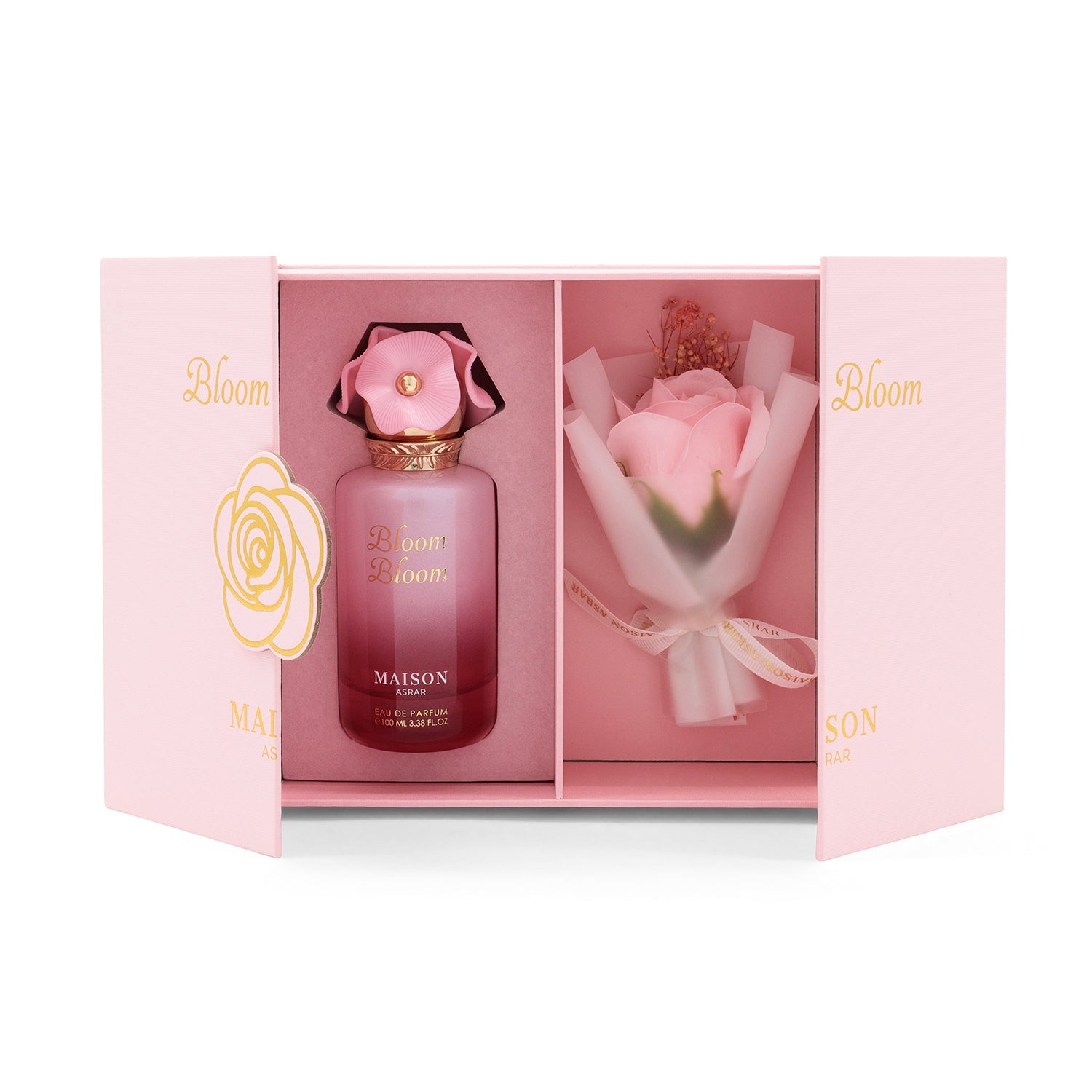 Maison Asrar Bloom Bloom Eau De Parfum Perfumes  Floral , Fruity Pear, Peach, Freesia Rose, Magnolia, Lily Of The Valley Sandalwood, Cedarwood, Musks