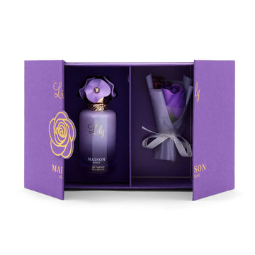 Maison Asrar Lily Eau De Parfum Perfumes  Floral , Fruity Lychee, Bergamot, Sweet Almond Rose, Violet Musk, Vanilla, Amber