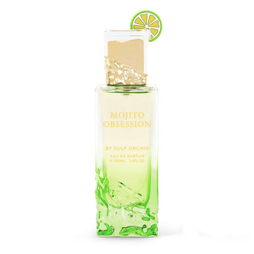 Gulf Orchid Mojito Obsession Eau De Parfum Perfumes Fruity , Woody Passionfruit, Lemon, Peach, Cardamom, Mind, Cinnamon Violet, White Flower, Amber Musk, Incense, Sugary, Cedarwood