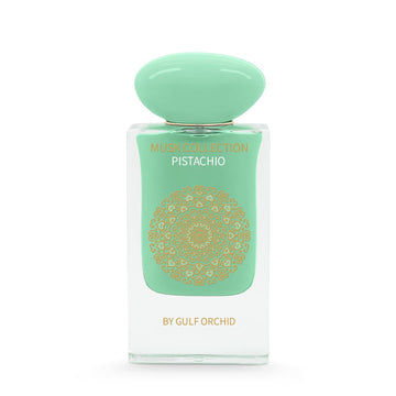 Gulf Orchid Pistachio Musk Eau De Parfum Perfumes Gourmand , Musky Pistachio, Nut, Milk Sandalwood, Rose, Powdery Musk, Vanilla, Ambergris