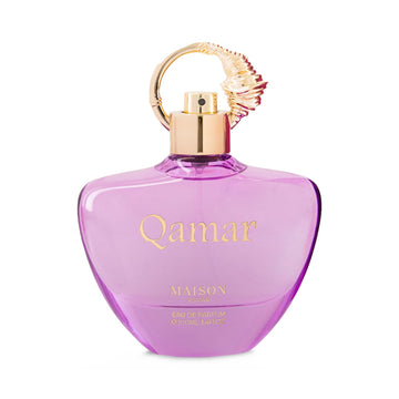 Maison Asrar Qamar Eau De Parfum Perfumes Floral, Fruity Apple, Pear, Lemon Gardenia, Jasmine Ambroxan, Vanilla, Sugary