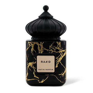 Matin Martin Raa'd Eau De Parfum Perfumes Floral, Spicy, Amber, Musk Coffee Blossoms, Saffron, Nutmeg Lily Of The Valley, Iris Base Amber, Musk, Vanilla, Tonka Beans