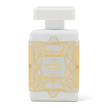 Gulf Orchid Sheikh Al Oud White Eau De Parfum Perfumes Oriental , Ambery Caramel, Citrus, Fruity, Green Freesia, Jasmine, Lily Of The Valley, Orris Ambergris, Cedarwood, Musk, Patchouli, Vanilla