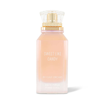 Gulf Orchid Sweet Like Candy Eau De Parfum Perfumes Gourmand , Floral Rhum, Orchid, Vanilla, Jasmine Vanilla, Creme Brulee, Spicy Notes, Tonka Bean, Leather, Rose Patchouli, Brown Sugar, Oud, Sugar, Amber, Musk