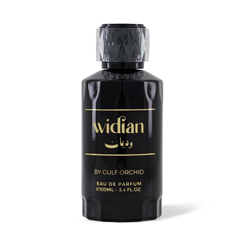 Gulf Orchid Widian Eau De Parfum Perfumes Oriental, Woody Incense, Ebony, Pimento Incense, Ebony, Pimento Vanilla, Blond Tobacco, Amberwood
