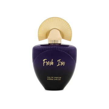 Maison Asrar Fresh Iris Eau De Parfum Perfumes  Oriental , Ambery Saffron, Red Fruits Iris, Chocolate, Rose, Tonka Ambergris, Moss, Musk